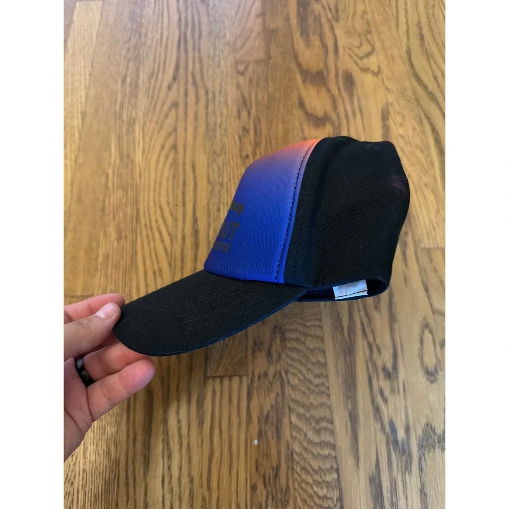 In-N-Out Burger 75th Anniversary Hat Sunset Gradient Snapback Black Trucker Cap